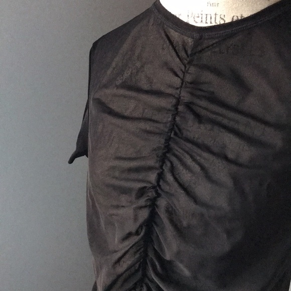 Urban Savage Crop Top workout Mesh with Ruching - Picture 11 of 11